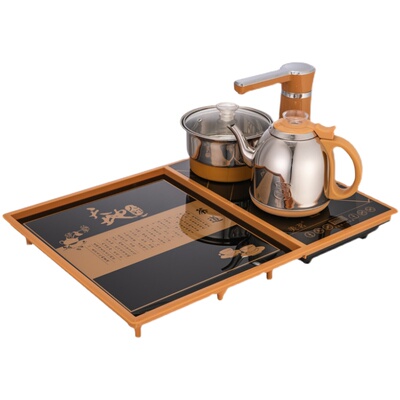 茶桌嵌入式内嵌全自动茶具套装镶嵌家用小号开孔5237迷你茶盘简约