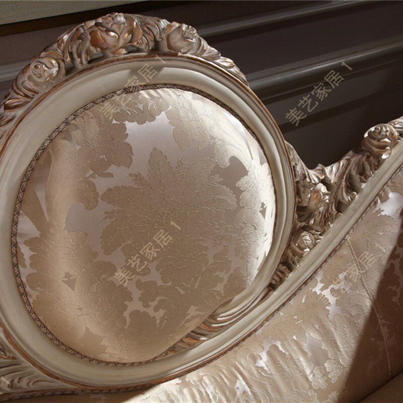 欧式贵妃椅美式实木沙发椅卧室布艺休闲椅法式新古典贵妃椅美人榻