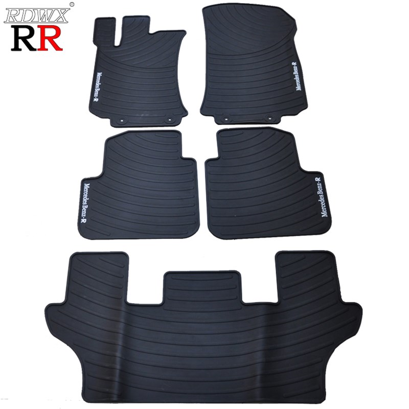 适用于06-19款奔驰R350/R300/R400/R320环保乳胶专用脚垫六座七座