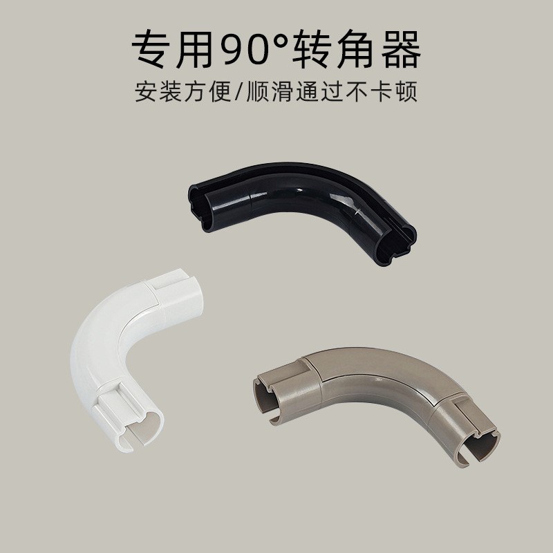 铝合金窗帘轨道直轨窗帘杆滑轨单双轨罗马杆导轨侧顶装挂钩防漏光
