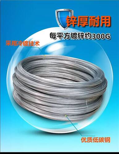 镀锌铁丝绑扎丝8 10 12 14 16 18号搭大棚园艺手工工地建筑铁丝线