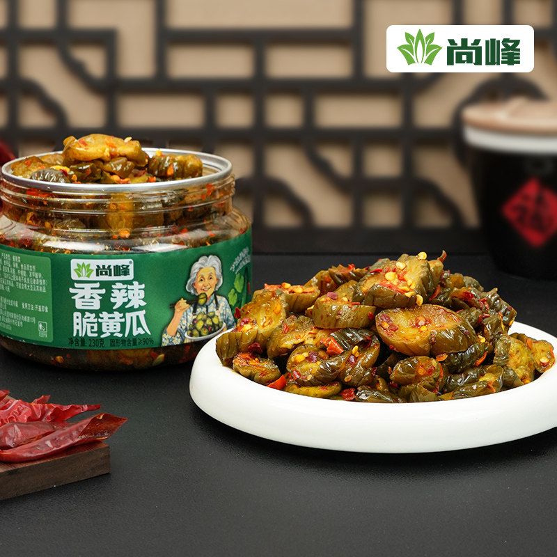 尚峰罐装香辣脆黄瓜230g即食开胃