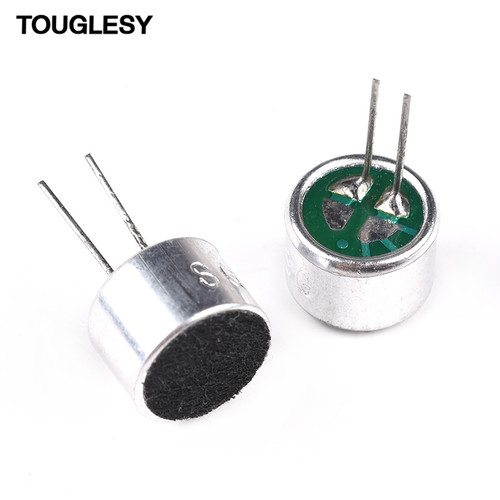 电容式驻极体话筒6050p咪头9767p带引脚9*7mm6*5麦克风拾音器52DB