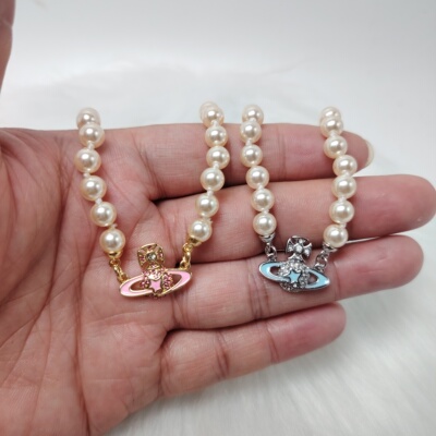 《现货秒发》土星小号流星珐琅项链女轻奢小众设计感高级锁骨链