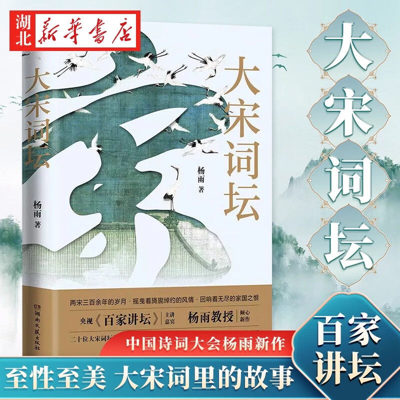 大宋词坛 百家讲坛中国诗词大会杨雨新作 苏轼欧阳修晏殊李煜柳永等二十名宋代有名词人中国古典文学诗歌畅销书正版书籍