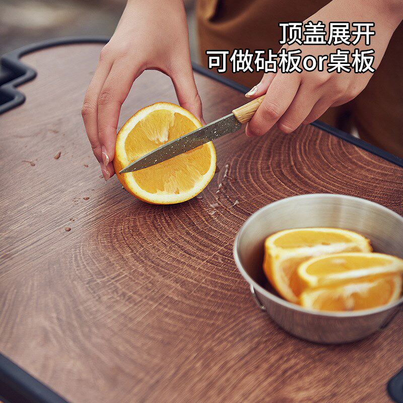 户外露营野餐篮桌子套装野炊春游折叠收纳筐多功能手提篮洗菜水桶