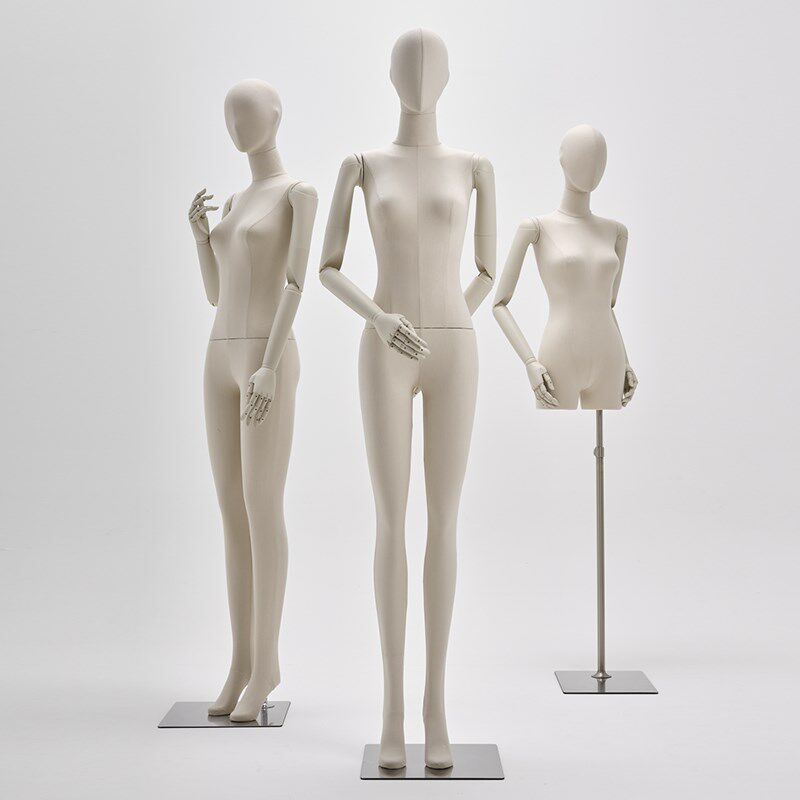 女模特假人体模型全身活动手臂婚纱服装店橱窗平肩衣服展示架道具