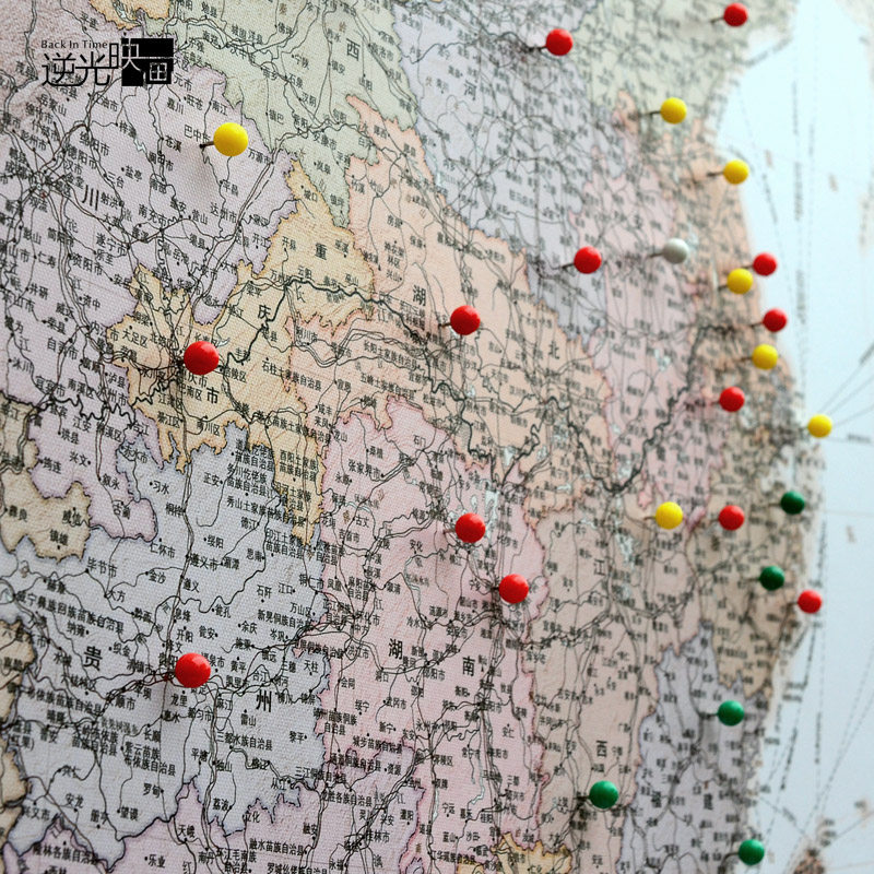 办公室装饰画世界地图挂图可标记旅行打卡地图经营分布图书房挂画
