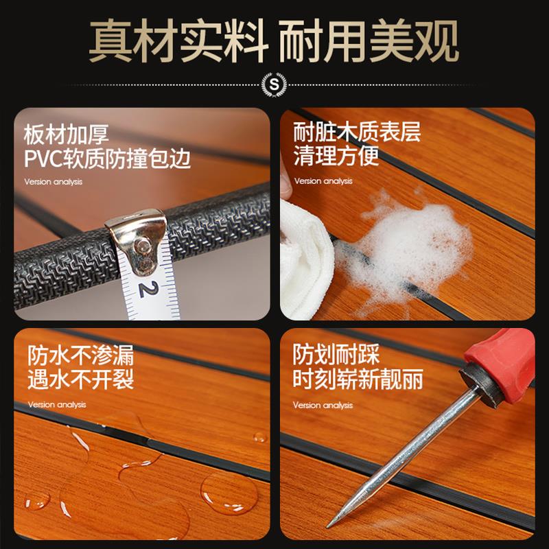 适用于江淮瑞风M3专用M4汽车木地板脚垫大包围实木M5内饰改装升级