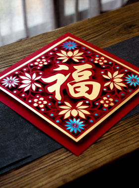 新年大礼包套装2021牛年新春对联春节过年装饰门贴福字中国结创意