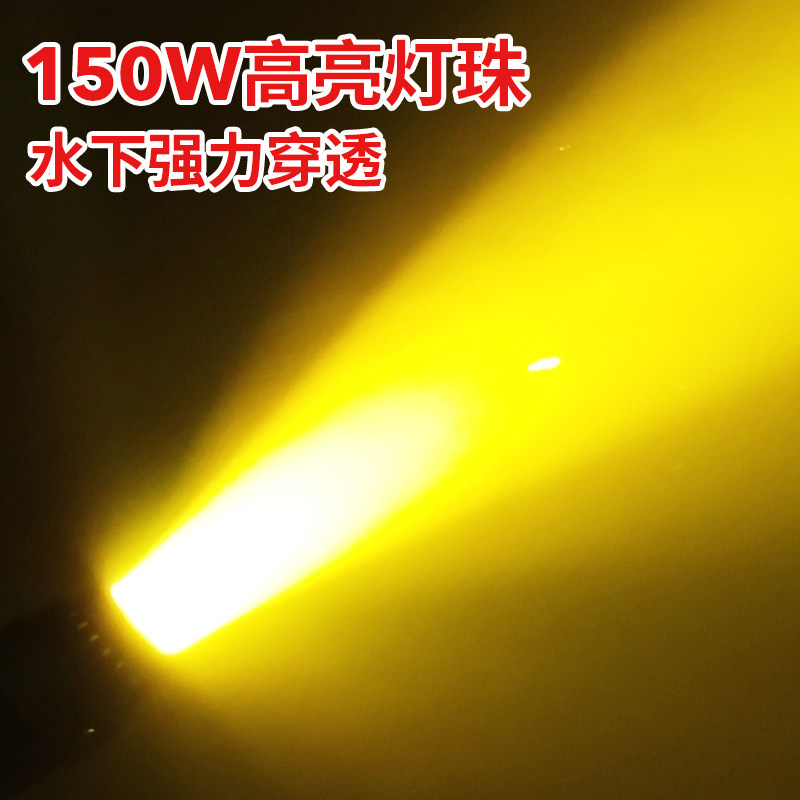 水下诱鱼灯聚鱼灯集鱼灯聚光灯垂钓灯冰钓灯筏钓翘嘴黄光引鱼灯
