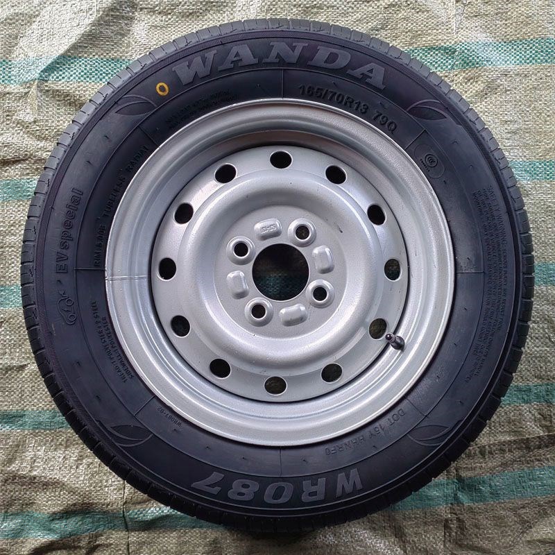 低速老年代步车165/70R13真空胎轮毂钢圈成套备胎名爵龙启等车型