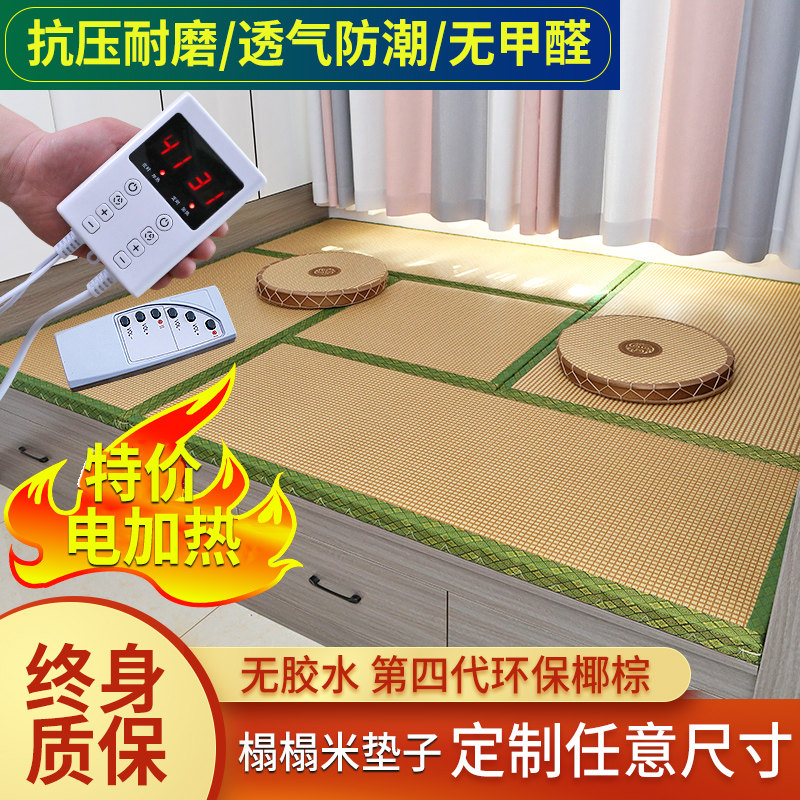 榻榻米垫子加热垫定做家用电加热椰棕炕垫床垫塌塌米踏踏米地垫