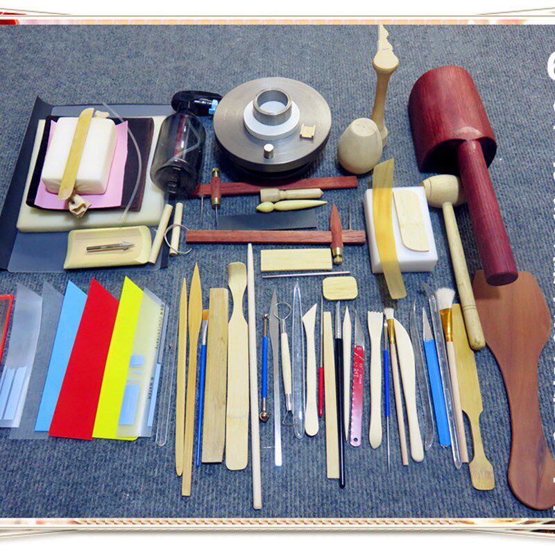 宜兴紫砂工具做壶工具紫砂壶制作实用性件数较全款套装工具