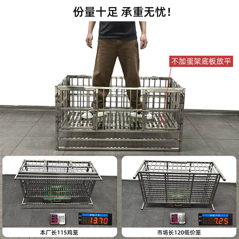 不锈钢鸡笼家用大号特大双层养殖笼大型折叠鸡笼子家用鹅笼鸭兔