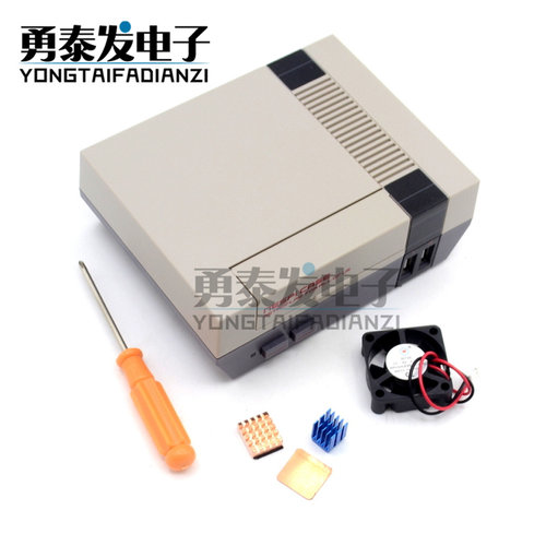 树莓派外壳 2/3/B+复古外壳 NESPi Case树莓派游戏机