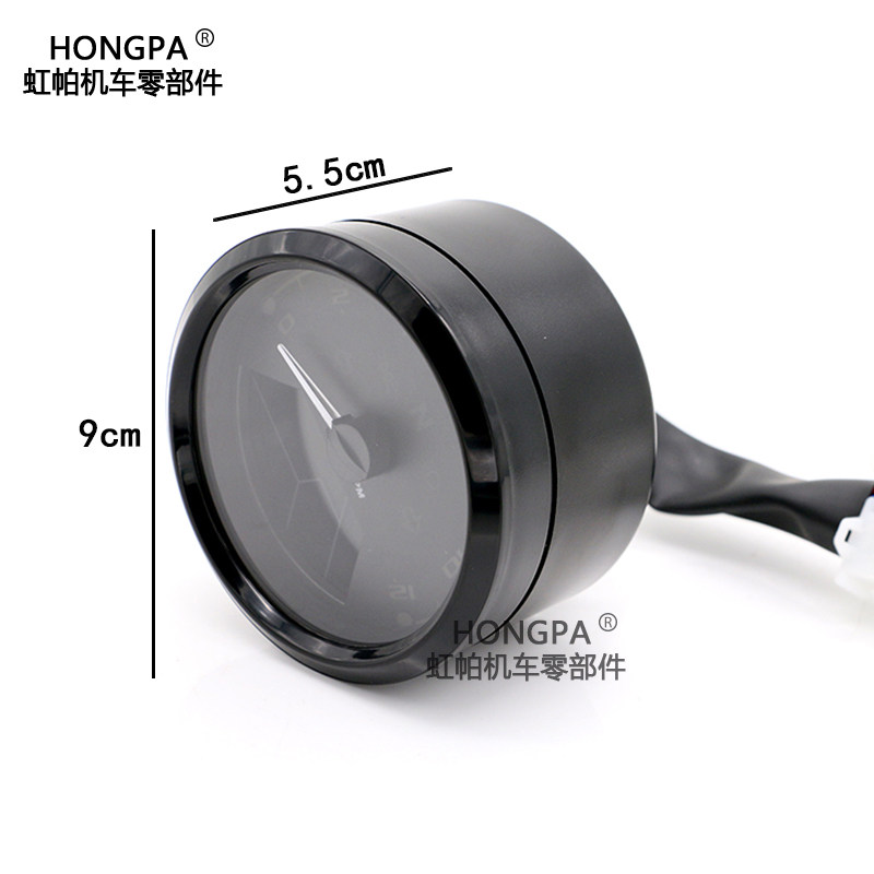 摩托车复古仪表CG125里程表转速油表狒狒液晶机械表游侠改装通用
