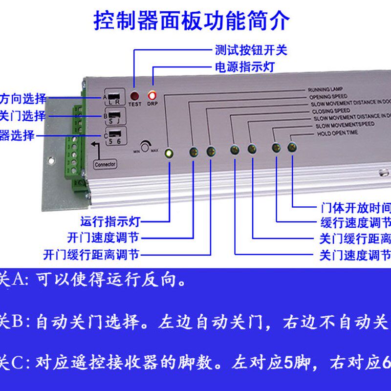 自动门控制器感应门控制主板通用型电动移门电机马达配件门禁控制