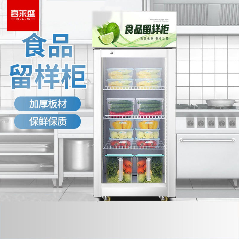 喜莱盛食品留样柜冷藏展示柜用水果蔬菜留样保鲜展示柜冷藏升带锁