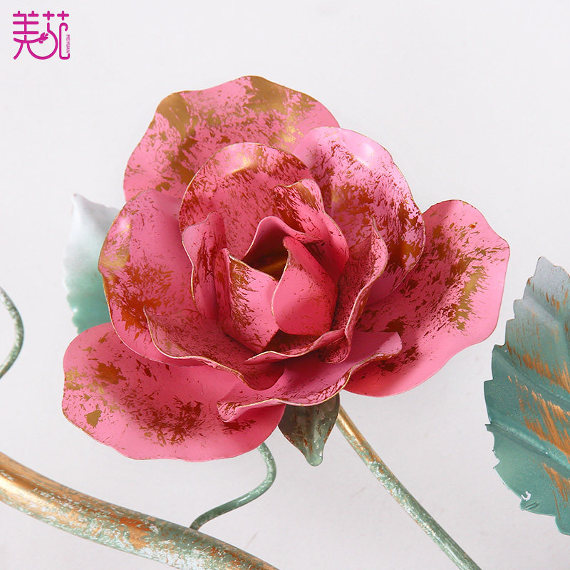 美式乡村田园卧室吸顶灯浪漫玫瑰田园花草卧室创间吸顶灯