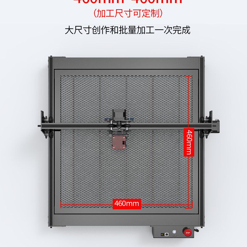 酷刻K1家用激光雕刻切割机布料皮革不织布木板压克力瓦楞纸切割