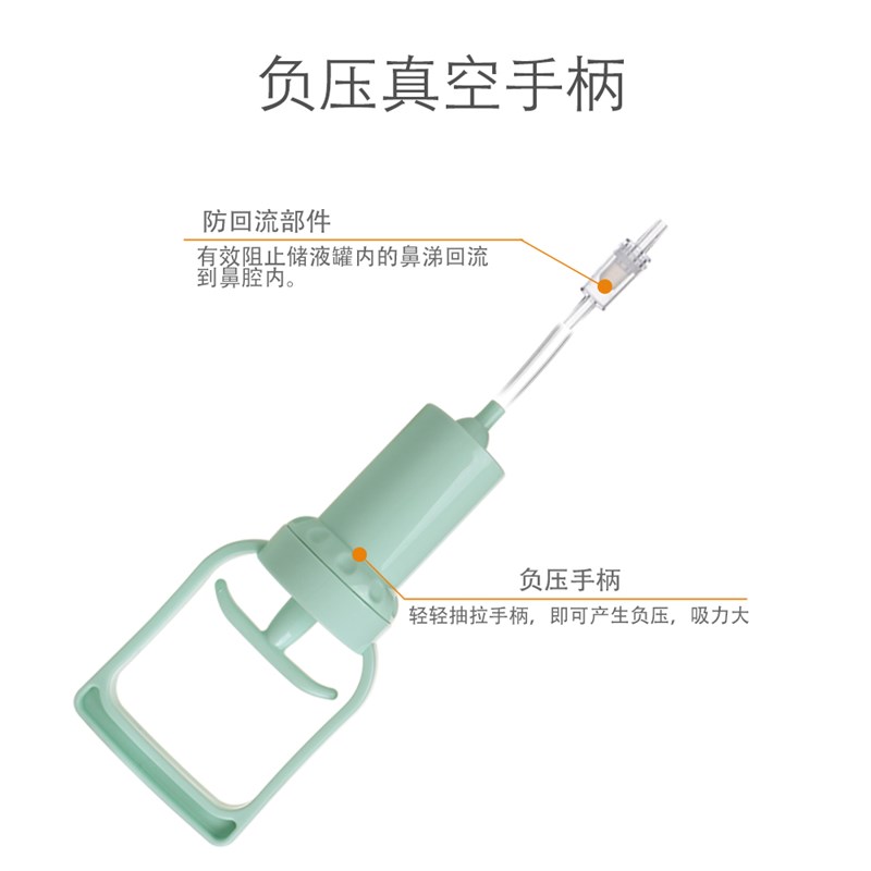 婴幼儿手拉负压式吸鼻器鼻涕吸鼻屎夹新生宝宝儿童通鼻塞神器家用