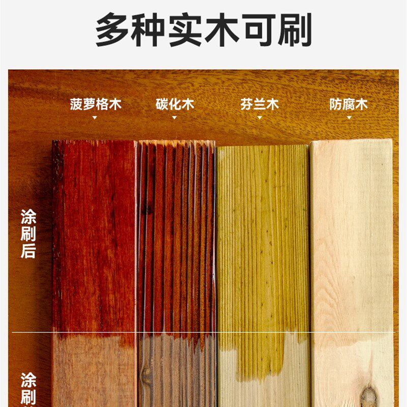 木蜡油防腐木油漆桐油清漆实木透明色水性木漆木器漆防水木油户外