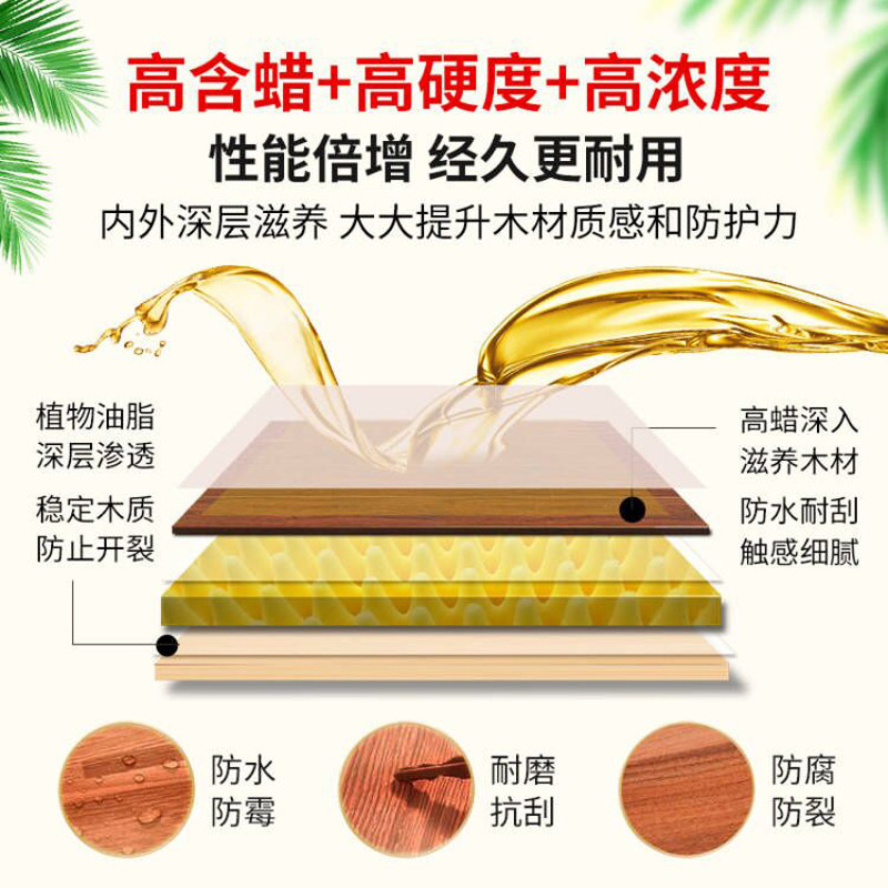切瑞西硬质木蜡油实木清漆熟桐油木器漆透明色防腐木油漆户外木漆