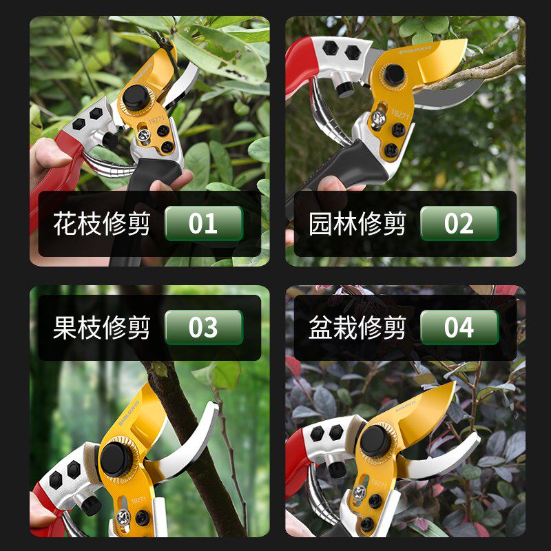 保联剪枝剪刀园林花艺专用修枝剪果树粗大花剪园艺树枝剪子工具图片