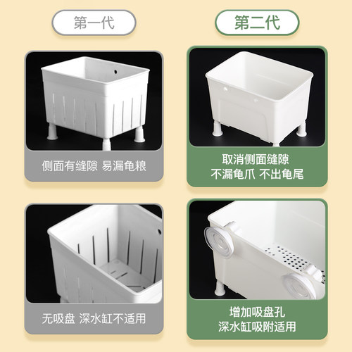 黑色白色小青乌龟发色盒小乌龟苗隔离盒鱼缸黄喉拟水龟幼龟饲养盒