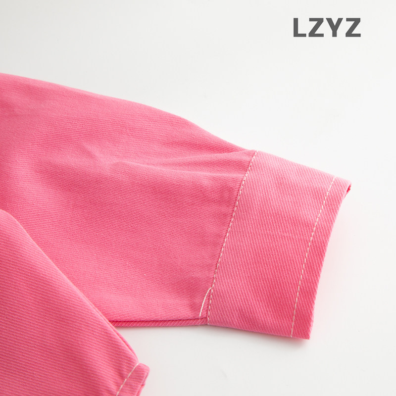 LZYZ童装男童女童衬衫儿童显白衬衣中小童春季薄款春秋装长袖外套