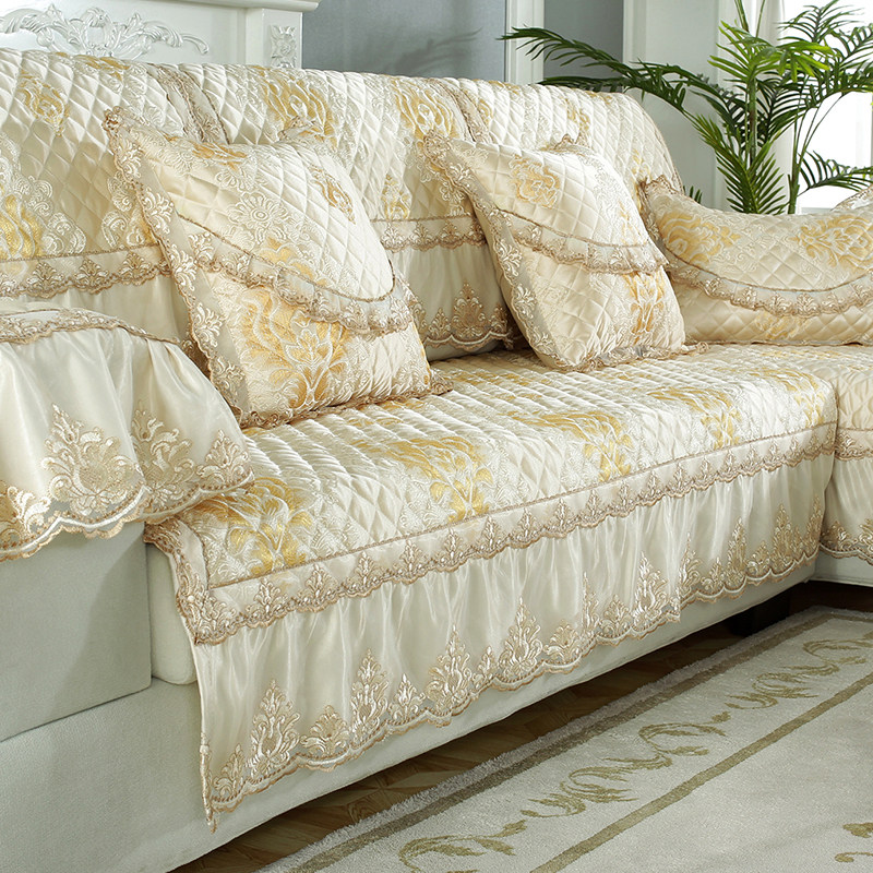 欧式沙发垫沙发套罩四季通用2021新款高档奢华贵妃布艺沙发巾通用