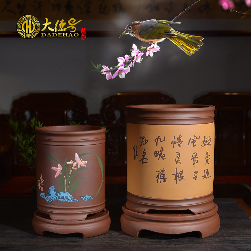 君子兰花盆陶瓷花盆家用客厅大小号紫砂花盆发财树吊兰花盆专用盆