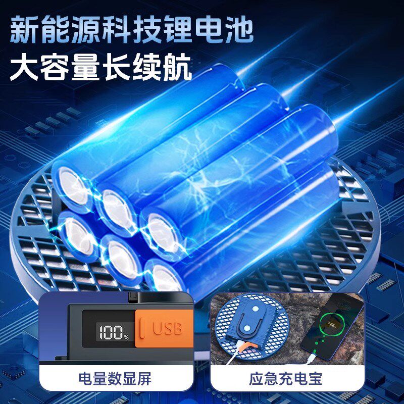 飞碟led充电灯泡夜市摆摊超亮强光露营灯户外野营帐篷磁铁应急灯