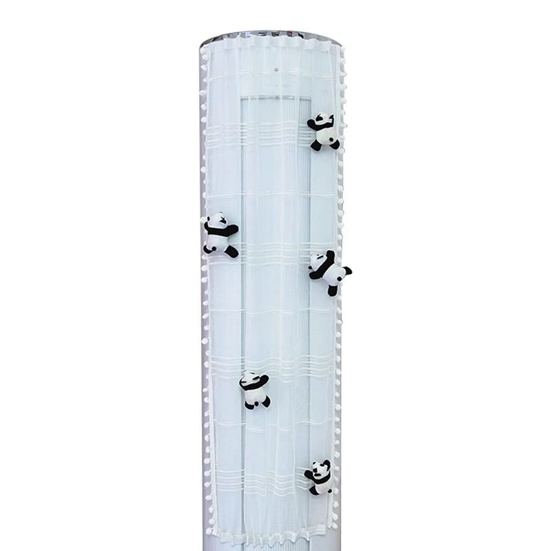 立式空调挡风板圆柱柜机挡风纱帘防直吹遮风帘通用挡防风板冷风罩