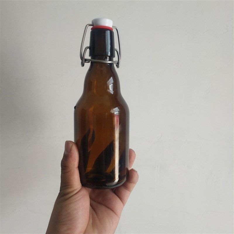 成箱出售新款330毫升卡扣棕色玻璃瓶啤酒瓶.空瓶汽水瓶饮料瓶红酒