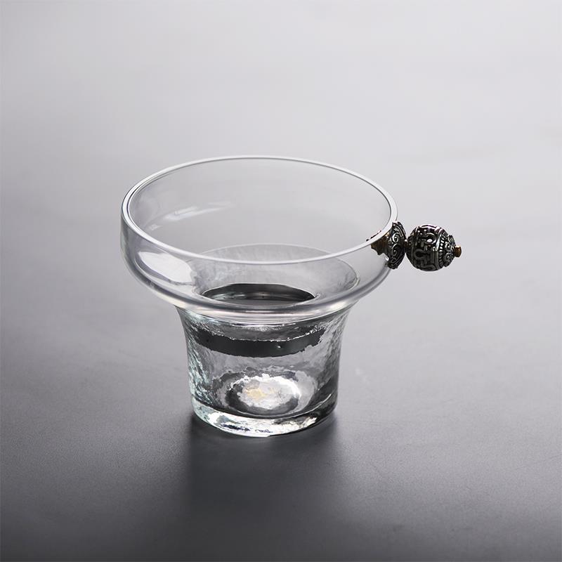 新羽手工玻璃茶漏滤网公道杯配件茶叶滤茶器泡茶过滤器过滤网茶具