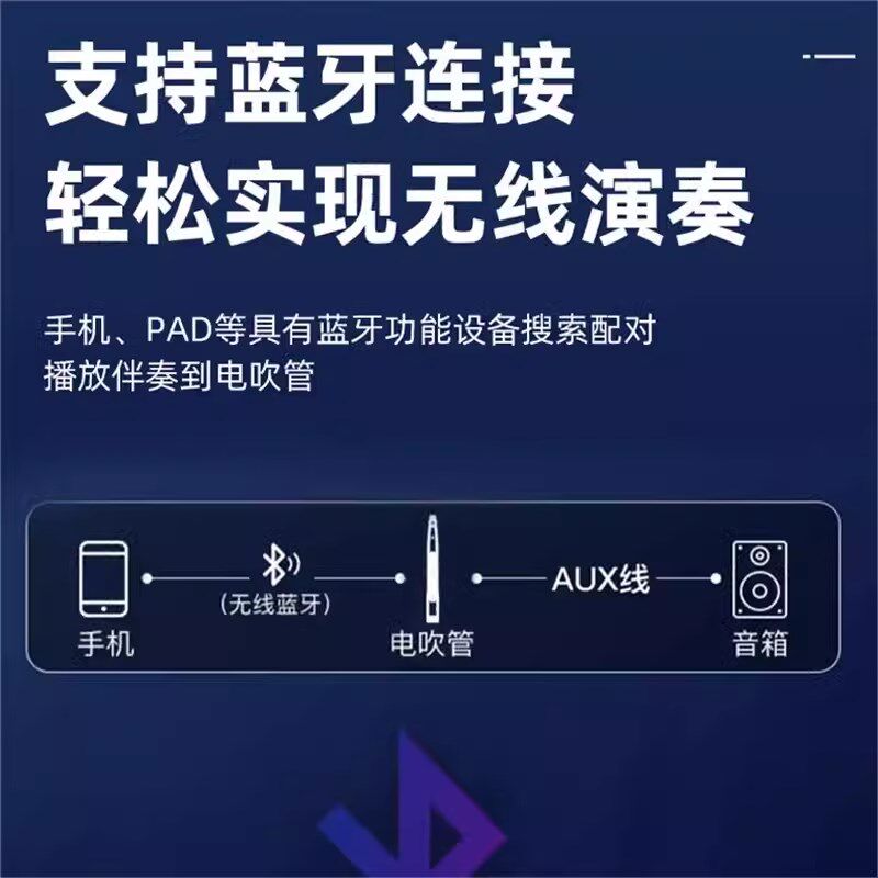 雅思乐新款小黑管智能电吹管乐器初学者国产老年电子吹管电萨克斯