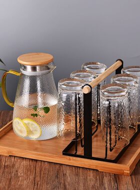 客厅茶杯架挂架家用杯子置物架子创意水杯倒挂沥水架铁艺收纳托盘