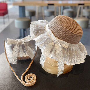 儿童包包编织包夏天可爱女孩斜挎包宝宝2024新款零钱草包女童背包
