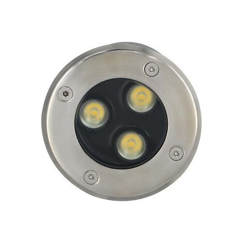 LED户外防水嵌入式超薄3W庭院地埋灯花园广场草坪暖白投射景观灯