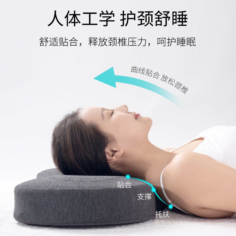 带洞记忆棉护耳枕头单孔镂空侧睡不压迫耳朵颈椎枕家用记忆护颈枕