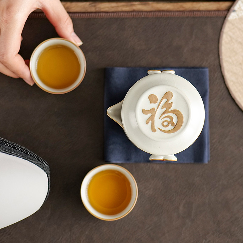 旅行杯子茶具一壶两杯套装野营全套便携装备户外大全野外露营用品