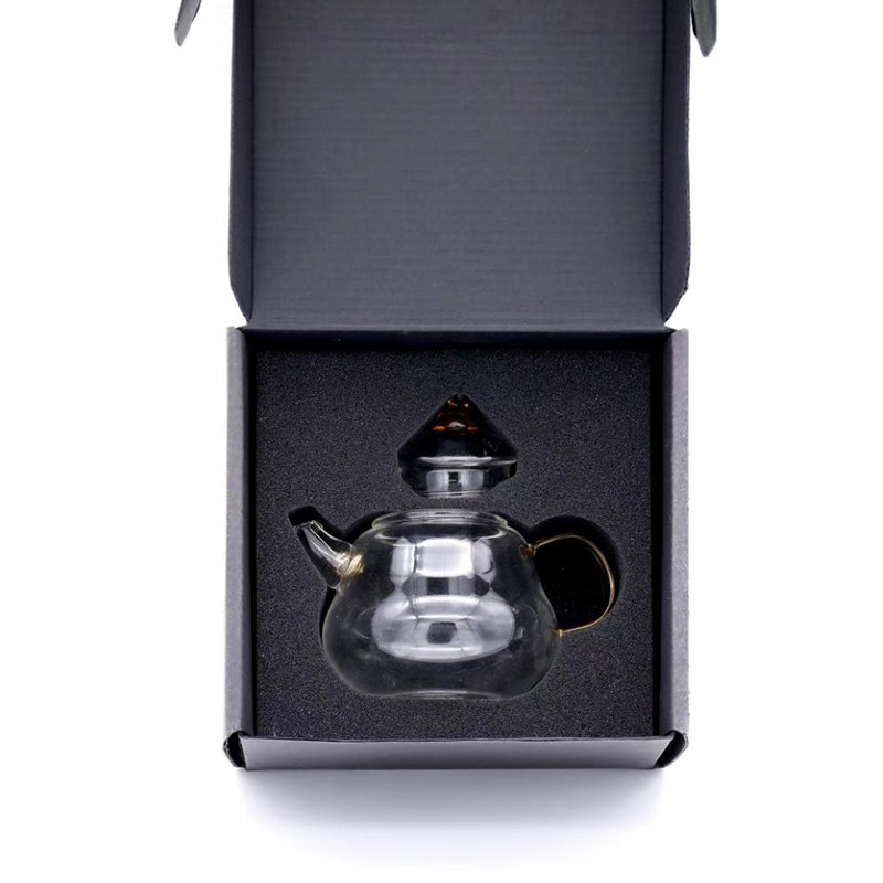 奇高新品葫芦壶玻璃茶壶耐高温泡茶壶不锈钢过滤茶具玻璃加厚茶壶