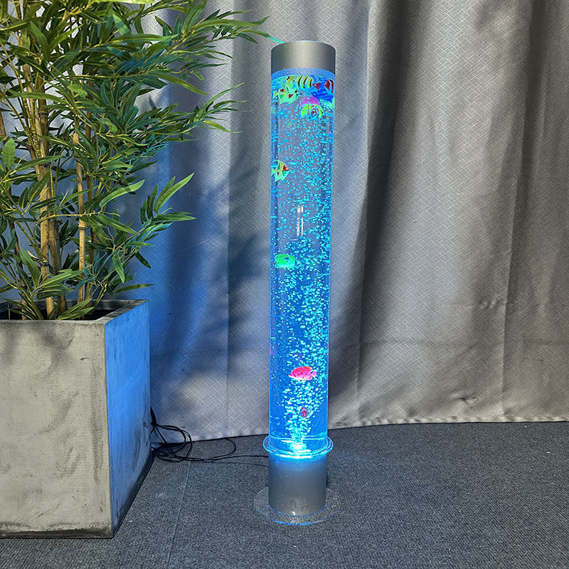 定制亚克力卧室新居摆件气泡柱水族婚庆路引水柱管室内背景装饰