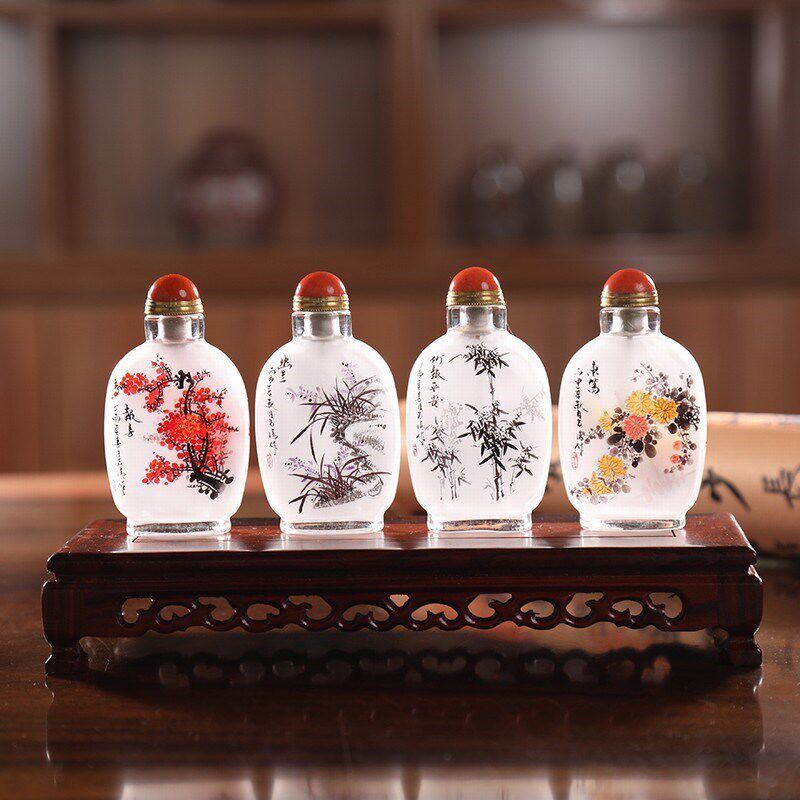 中国风礼品匠心独韵内画鼻烟壶中国特色工艺品送老外出国高档创意