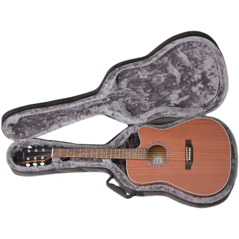 民谣吉他盒子琴盒琴箱子防震加绒40寸41寸木吉他托运加厚包硬壳