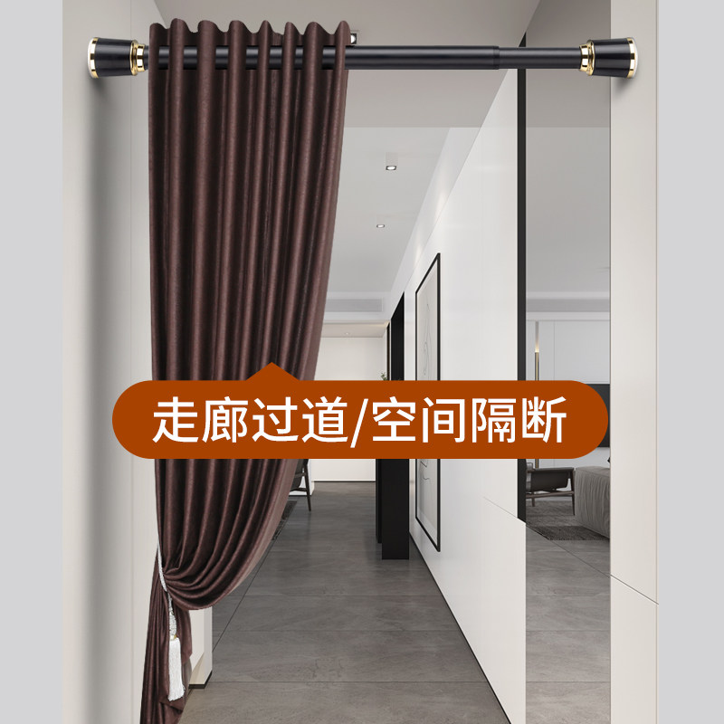 免打孔伸缩衣柜撑杆收缩杆阳台晾衣架不锈钢卧室窗帘挂杆浴帘杆子