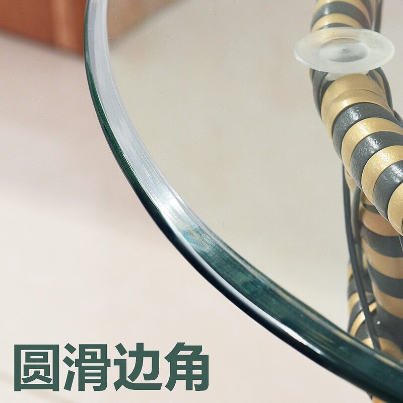 圆形钢化玻璃桌面2米2.2米2.3米2.6米茶几餐桌面酒店玻璃转盘台面
