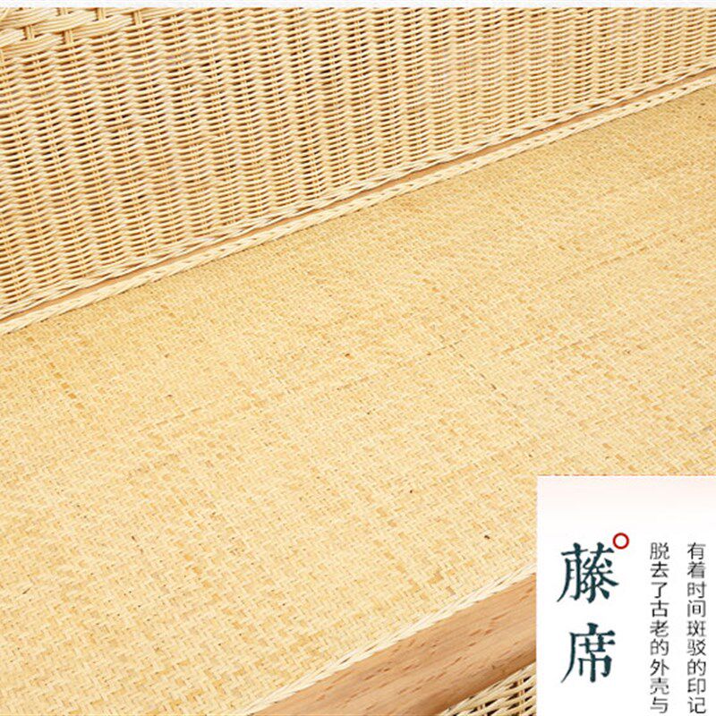 阳光房藤沙发组合客厅实木竹藤家具休闲简约藤椅藤艺三人藤编沙发